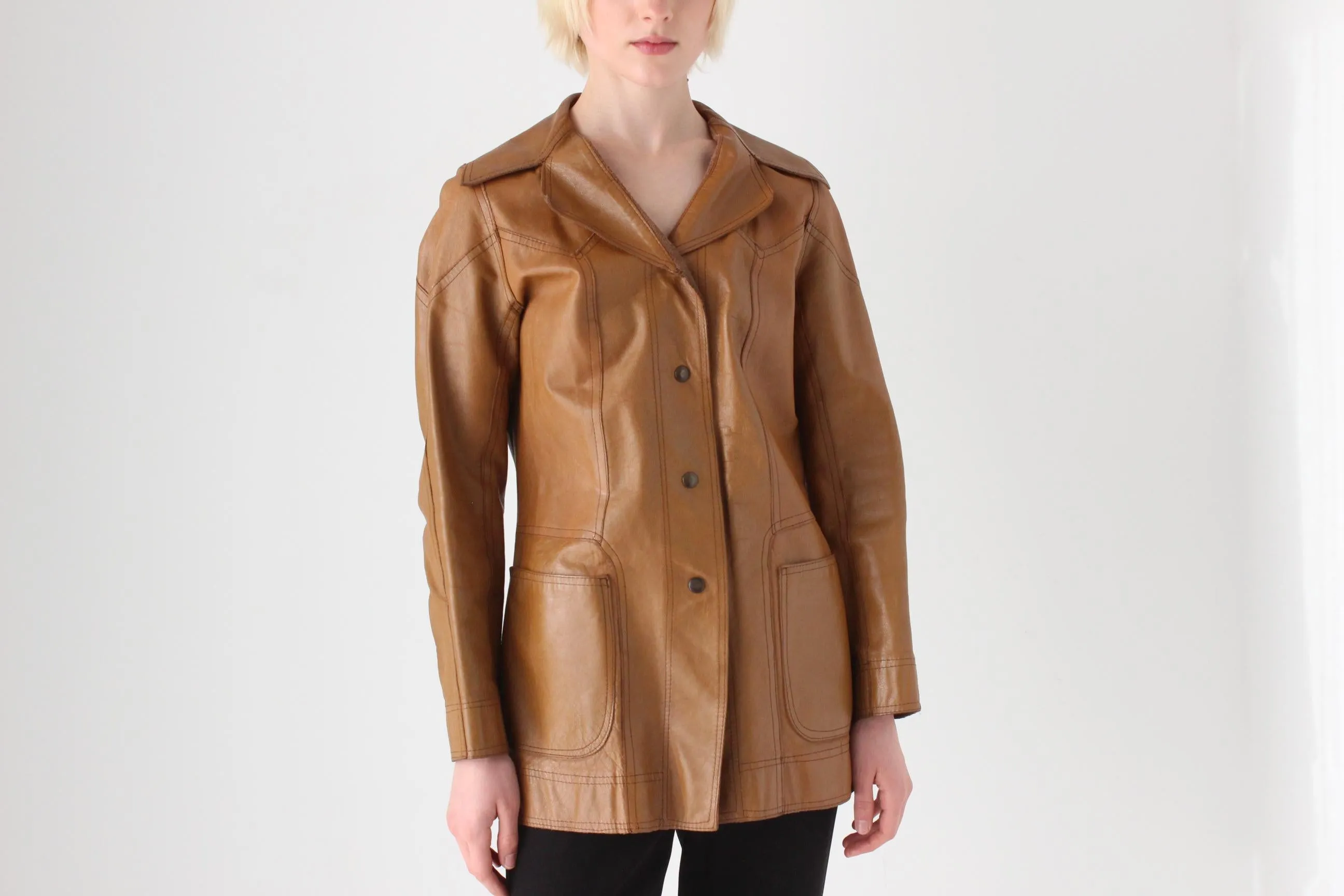 1970s REVERSIBLE / Double Sided Leather & Suede Jacket