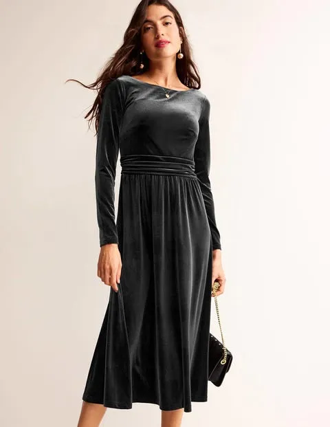 Abigail Velvet Midi Dress