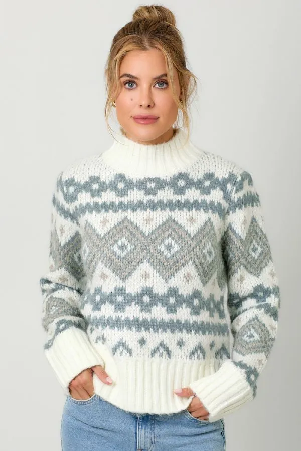 Almond Fair Isle Sweater