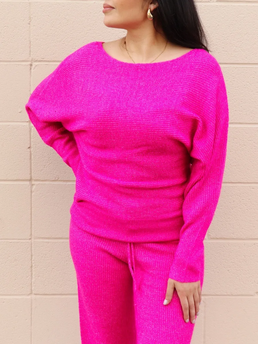 Boatneck Knit Sweater