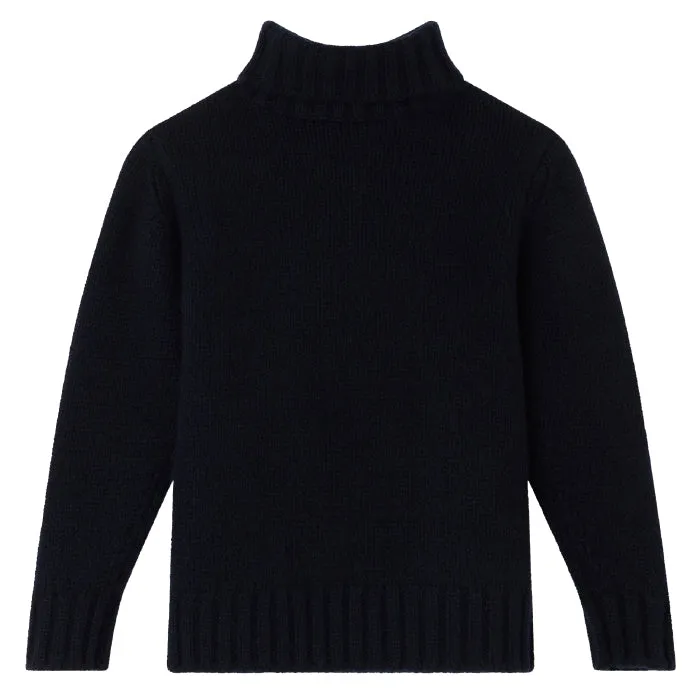 Bonpoint Child Temperance Cashmere Sweater Marine Blue