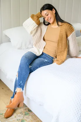 Carry On For Love Color Block Knit Cardigan