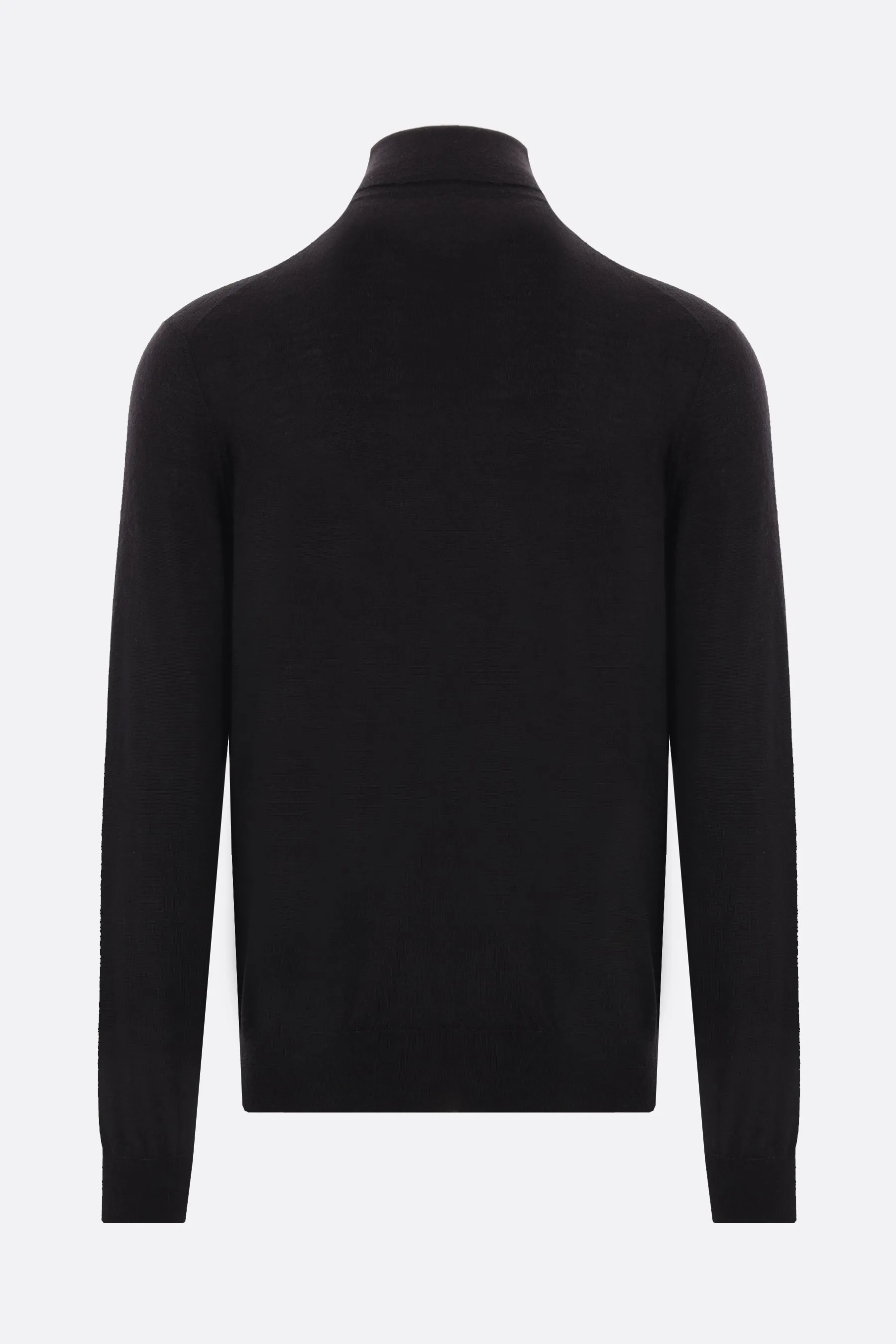 Cashmere-Silk Ribbed Turtleneck Sweater