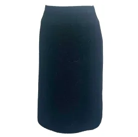 Chanel Classic Black Boucle Wool Pencil Skirt XXS