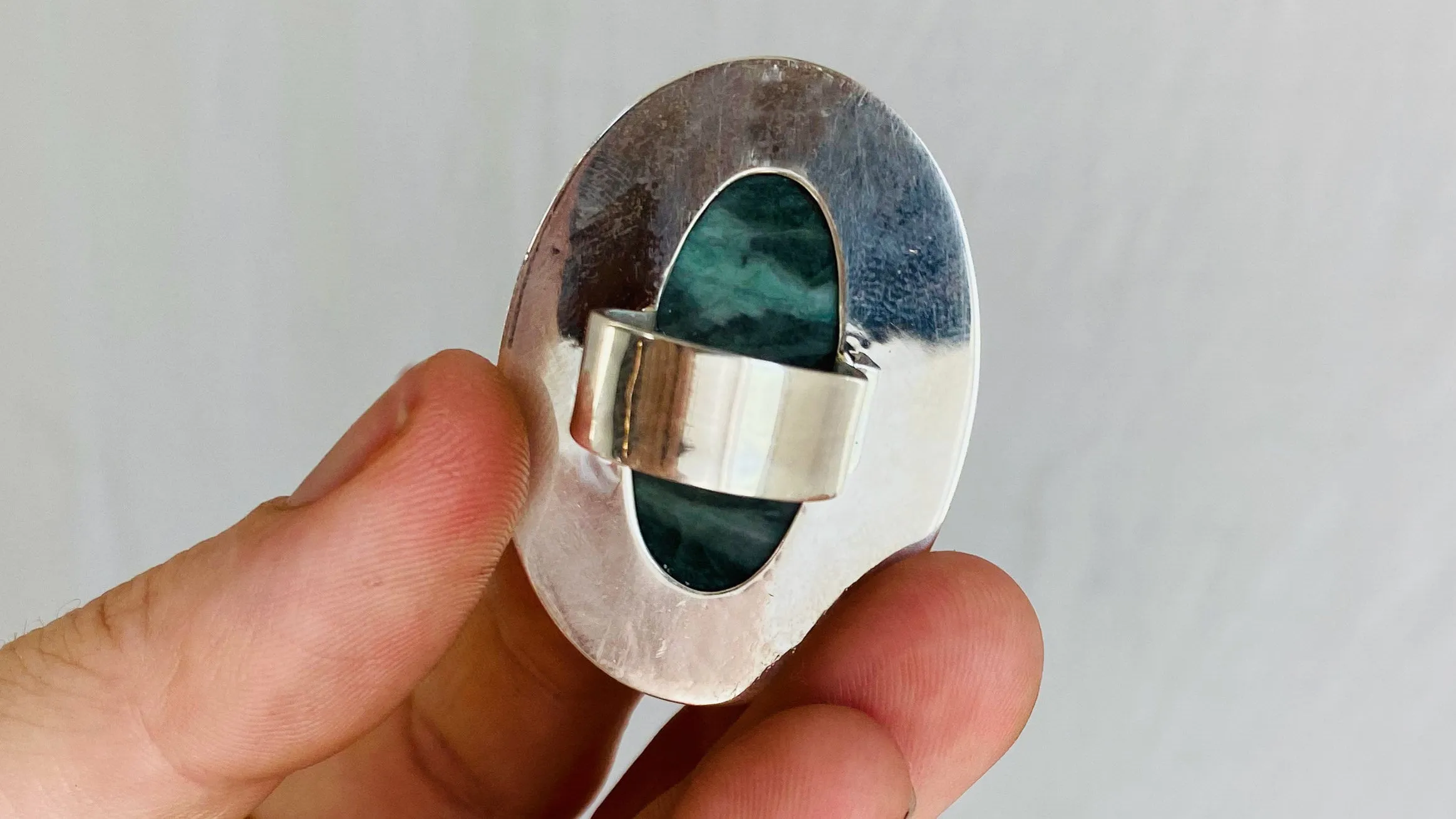 Chunky Jade Ring. Gorgeous. Size 4