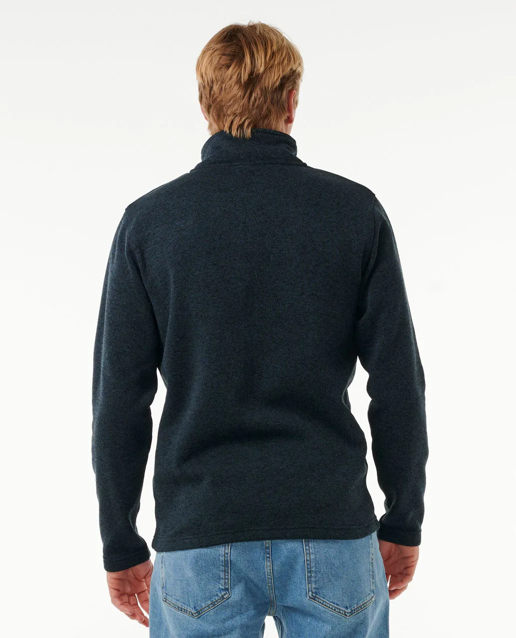 Crescent Zip Through - Navy