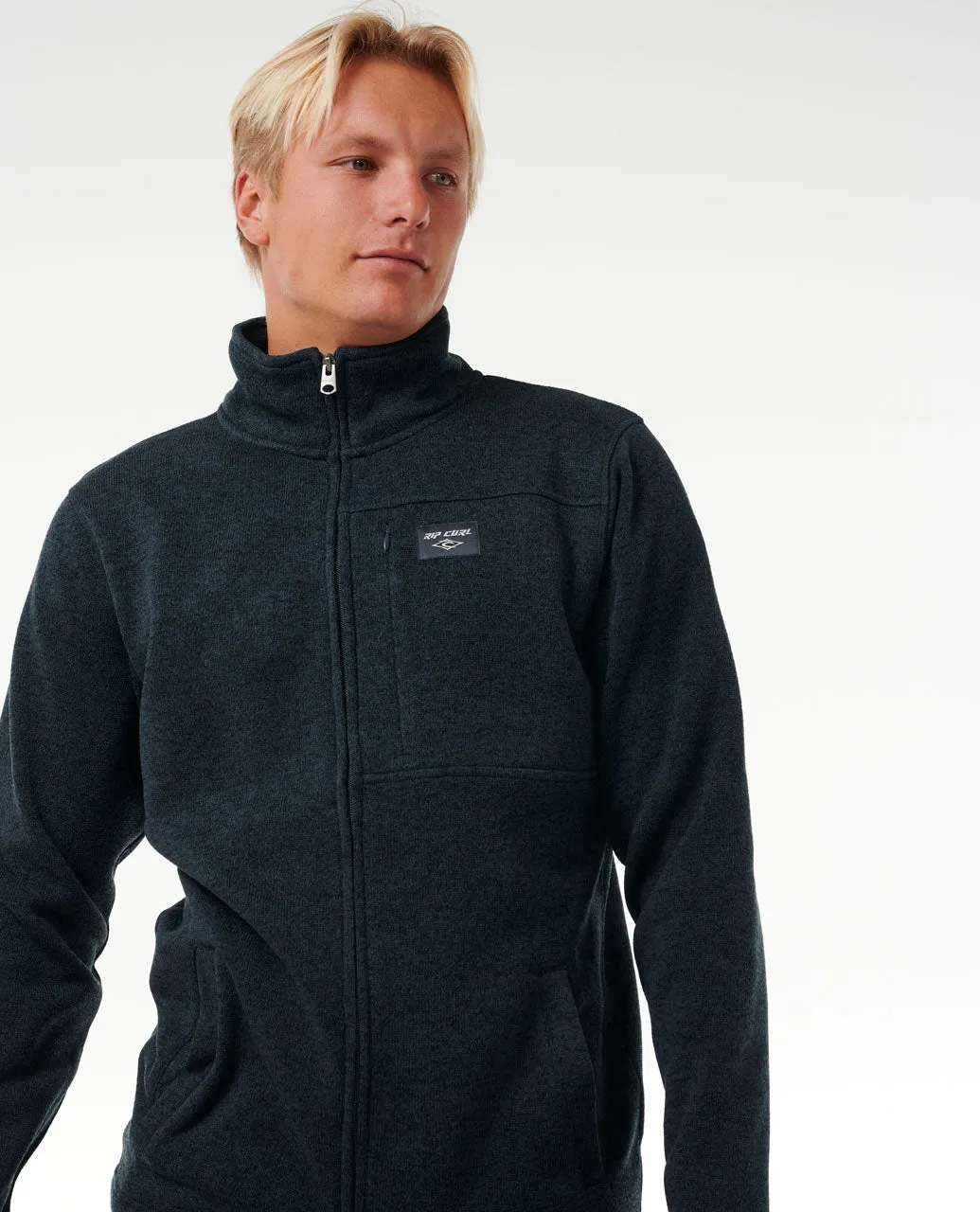 Crescent Zip Through - Navy