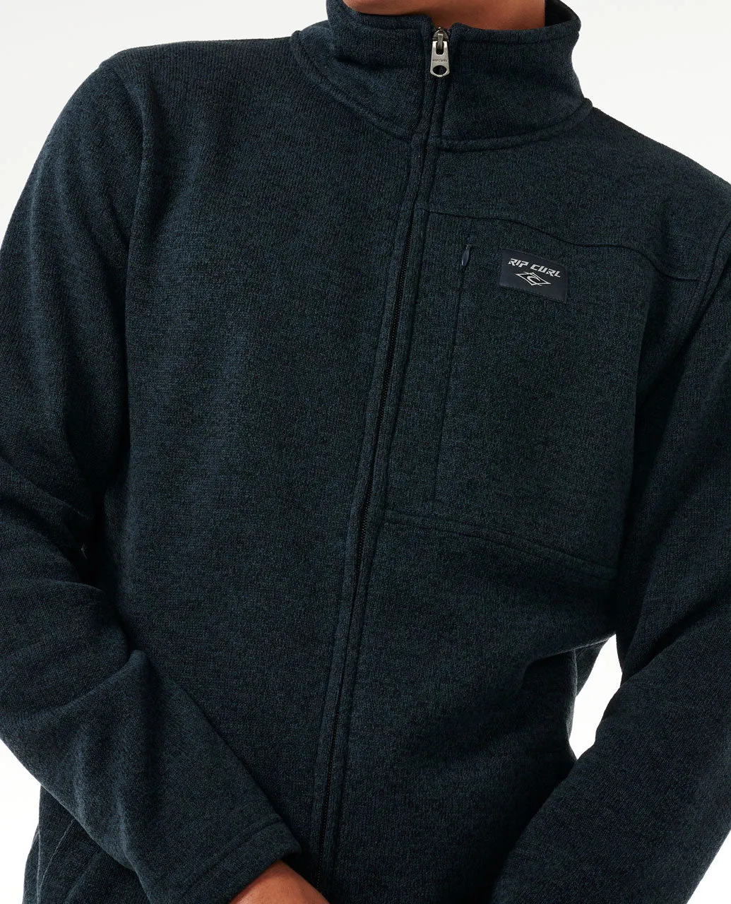 Crescent Zip Through - Navy