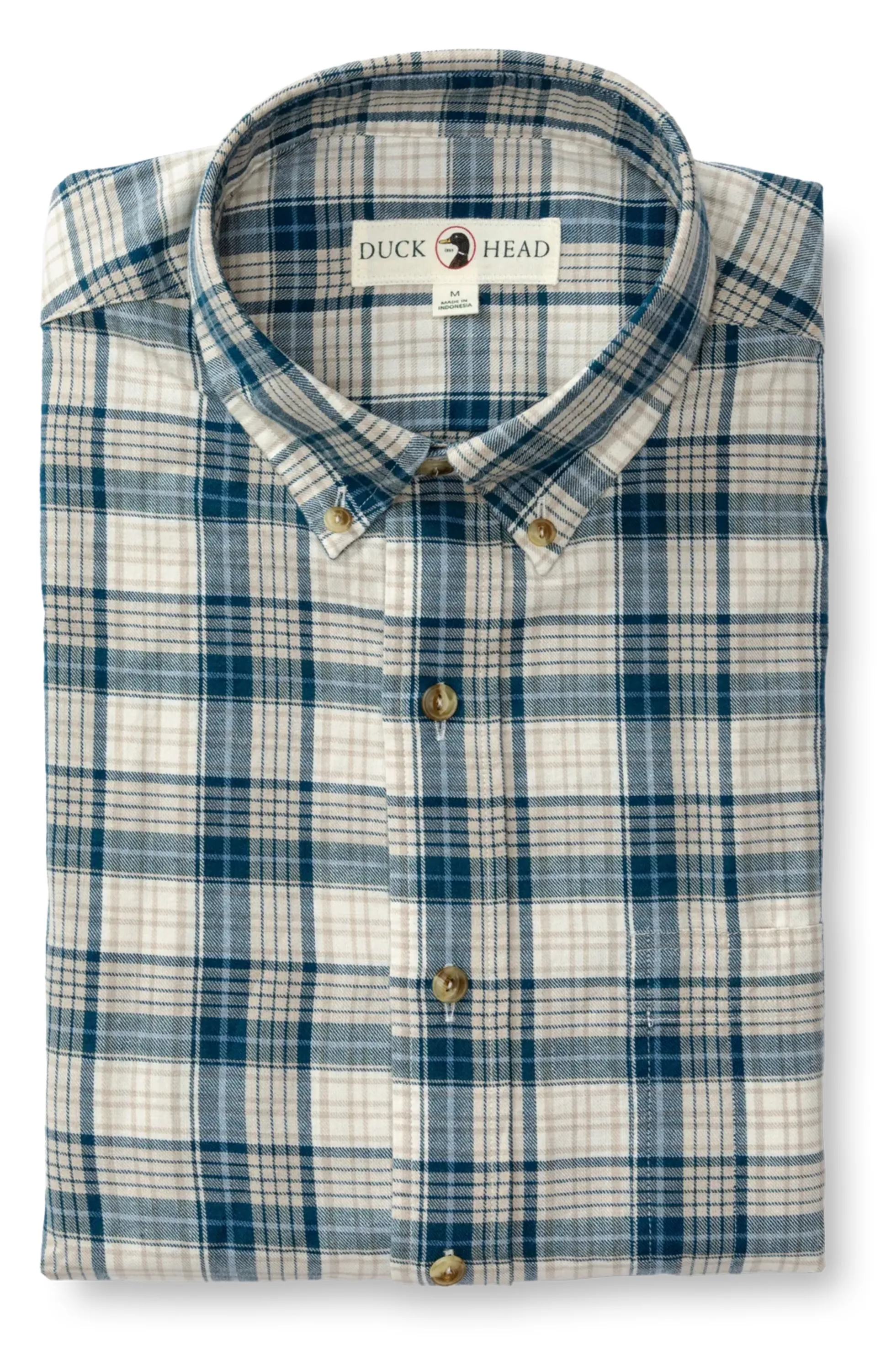 Duck Head - Cotton/Wool Twill Sport Shirt Holling Plaid Shirt