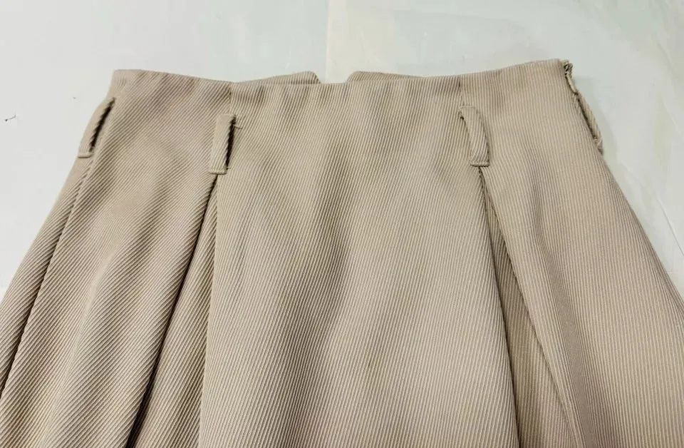 Fabiana Filippi 100% Merino Wool Beige Women’s Pencil Skirt Size UK 6