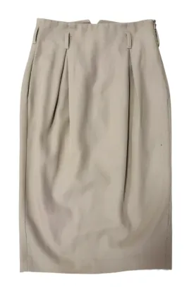 Fabiana Filippi 100% Merino Wool Beige Women’s Pencil Skirt Size UK 6