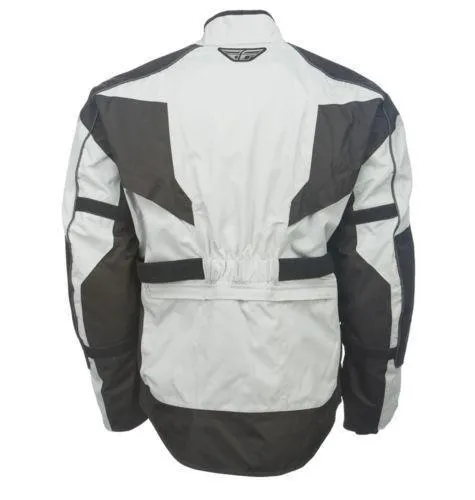 Fly Racing Terra Trek 4 Men's Silver/Black Textile Jacket