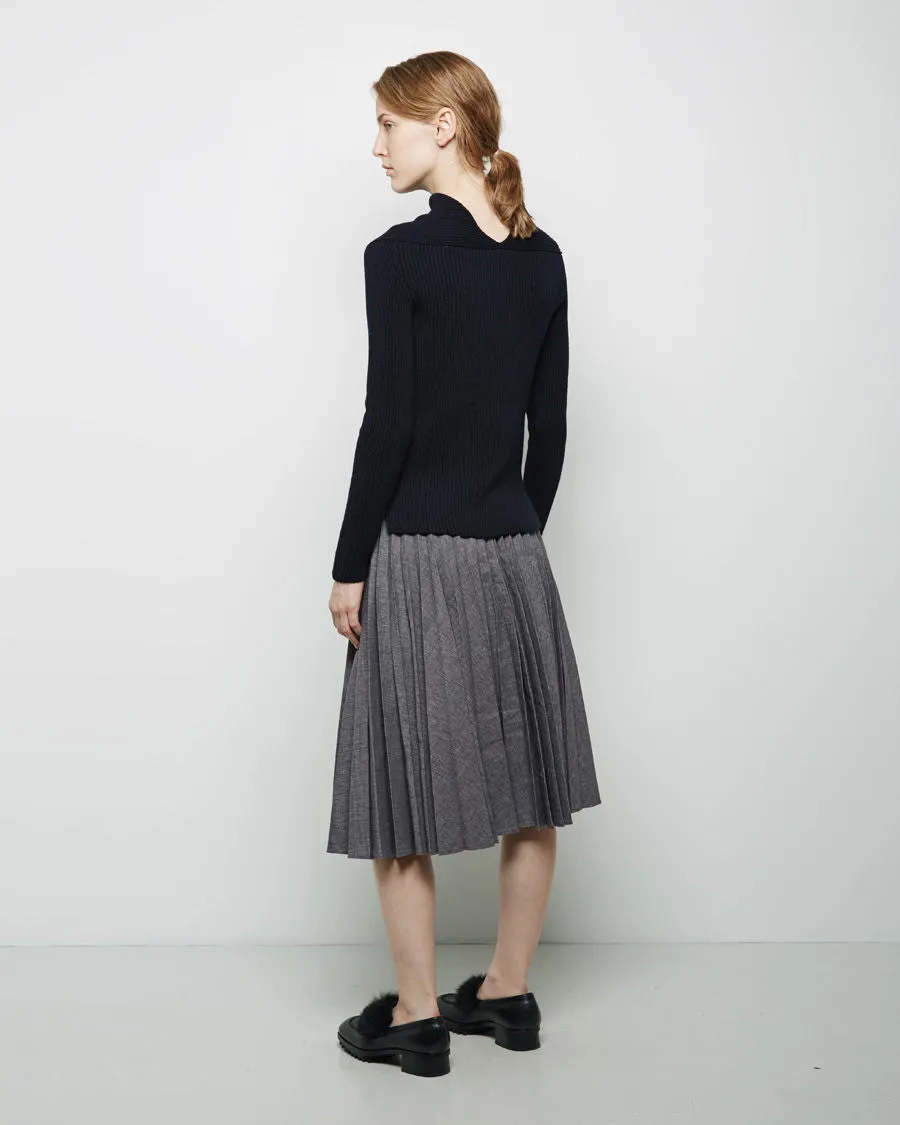 Folded Neck Sweater