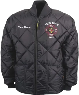 Game Sportswear: "The Bravest" Diamond Quilt Jacket - Deluxe Embroidery Package