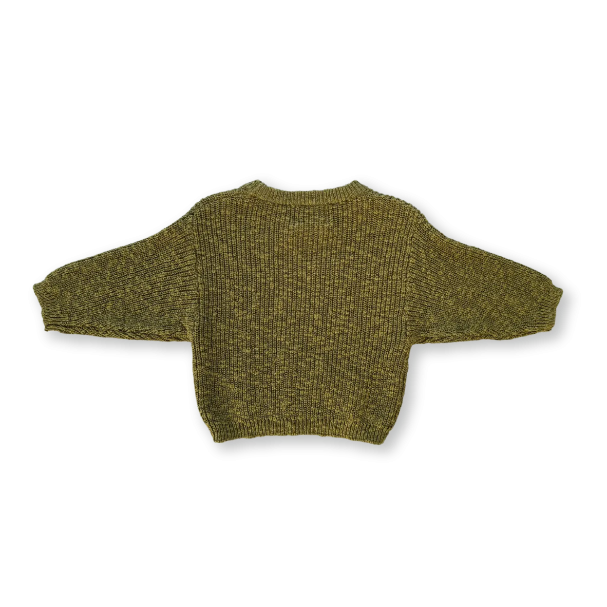 Grown Chunky Rib Organic Pull Over - Herb