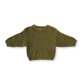 Grown Chunky Rib Organic Pull Over - Herb