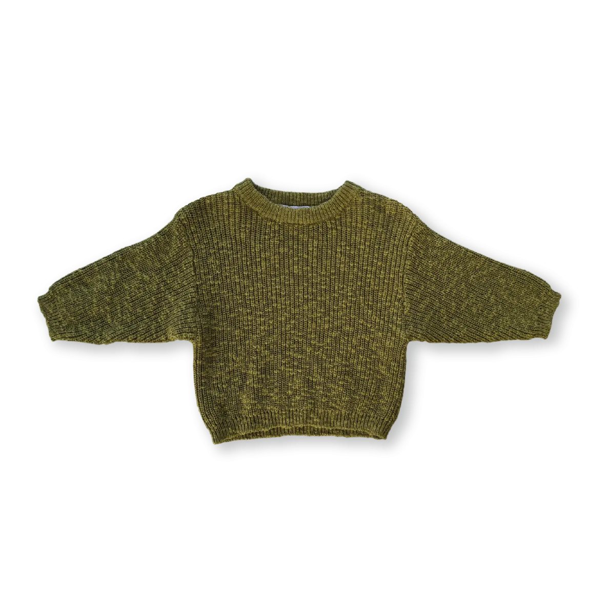 Grown Chunky Rib Organic Pull Over - Herb
