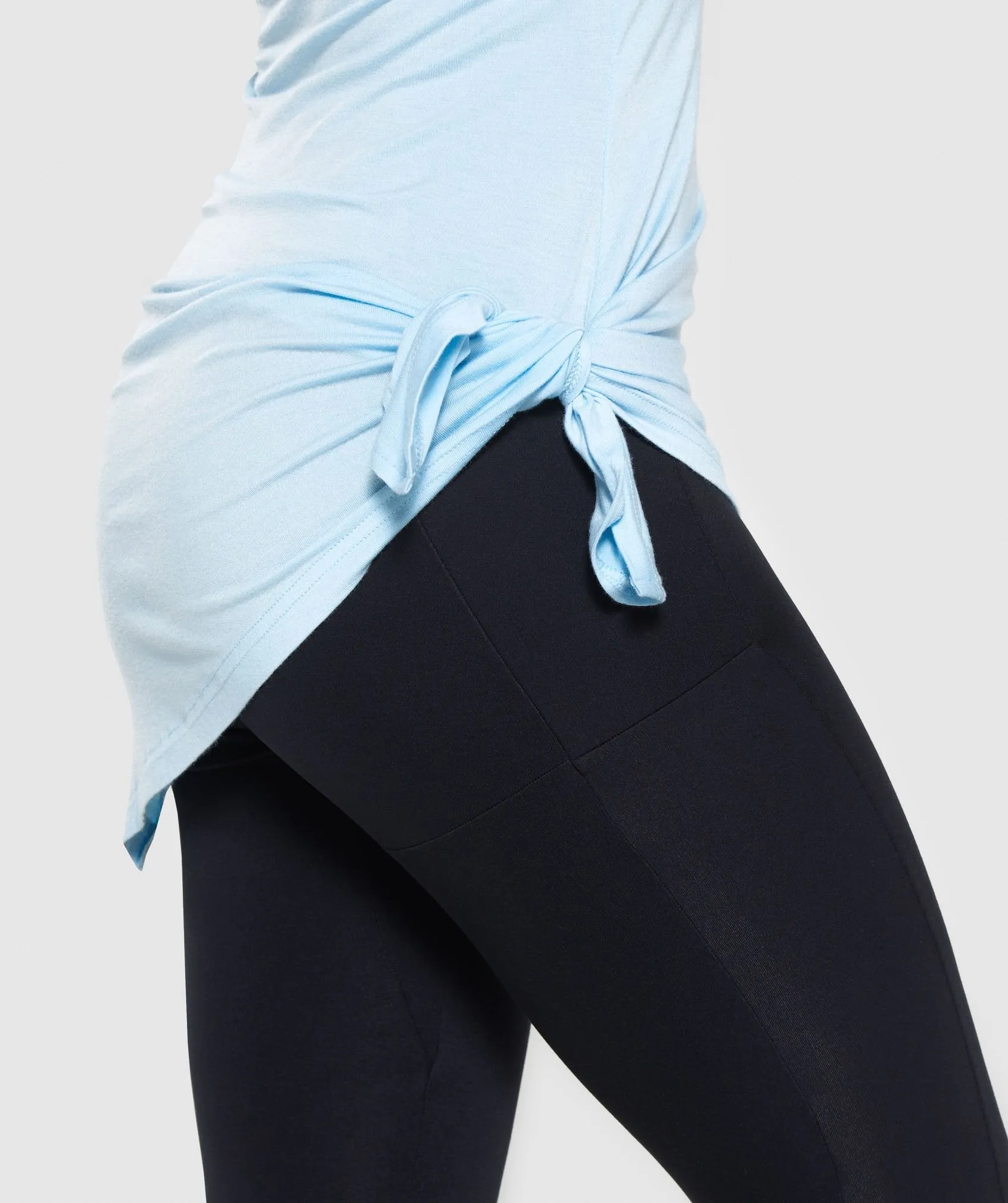 Gymshark Poise Longline Vest - Washed Blue