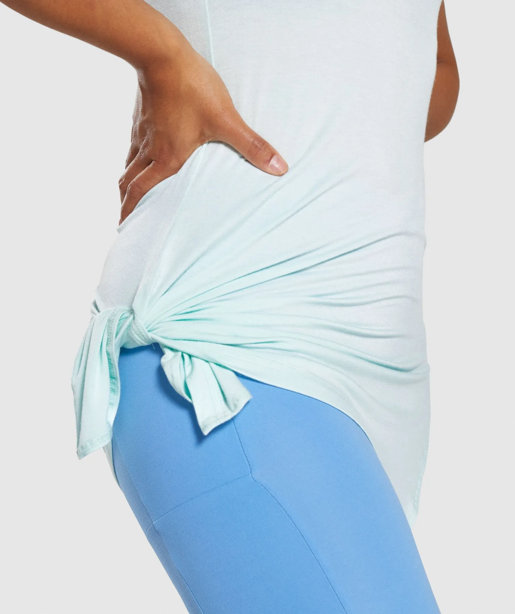 Gymshark Poise Longline Vest - Washed Green
