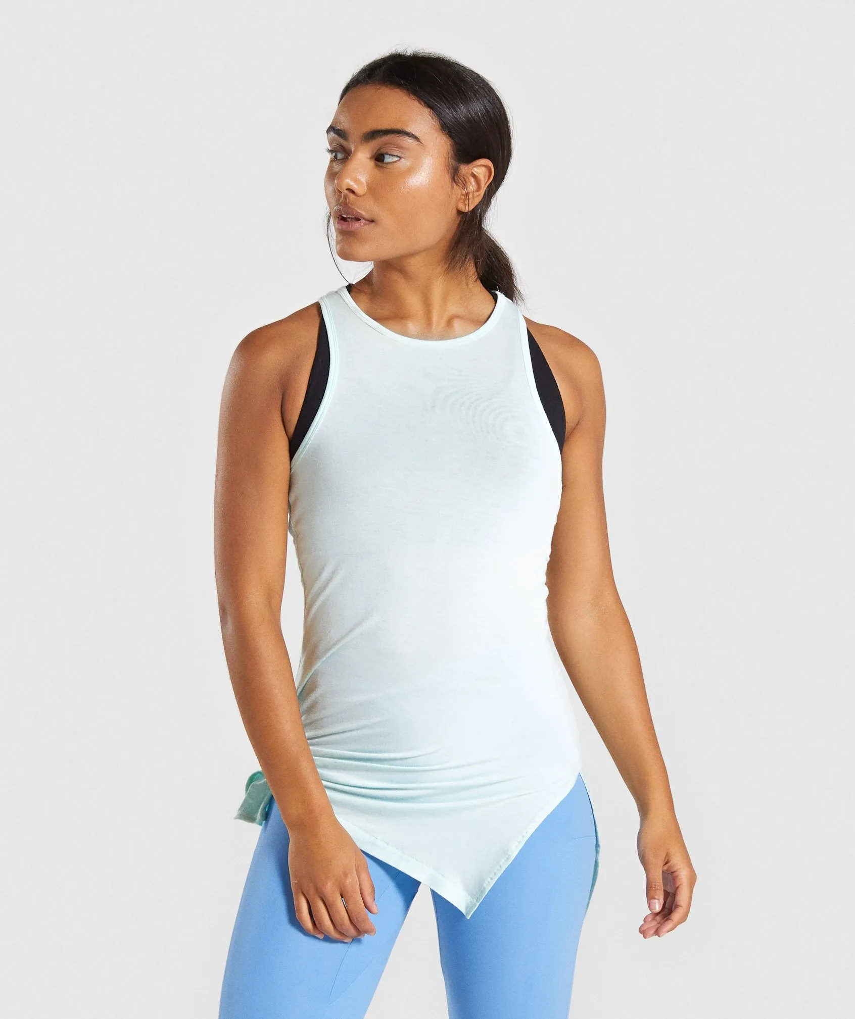 Gymshark Poise Longline Vest - Washed Green