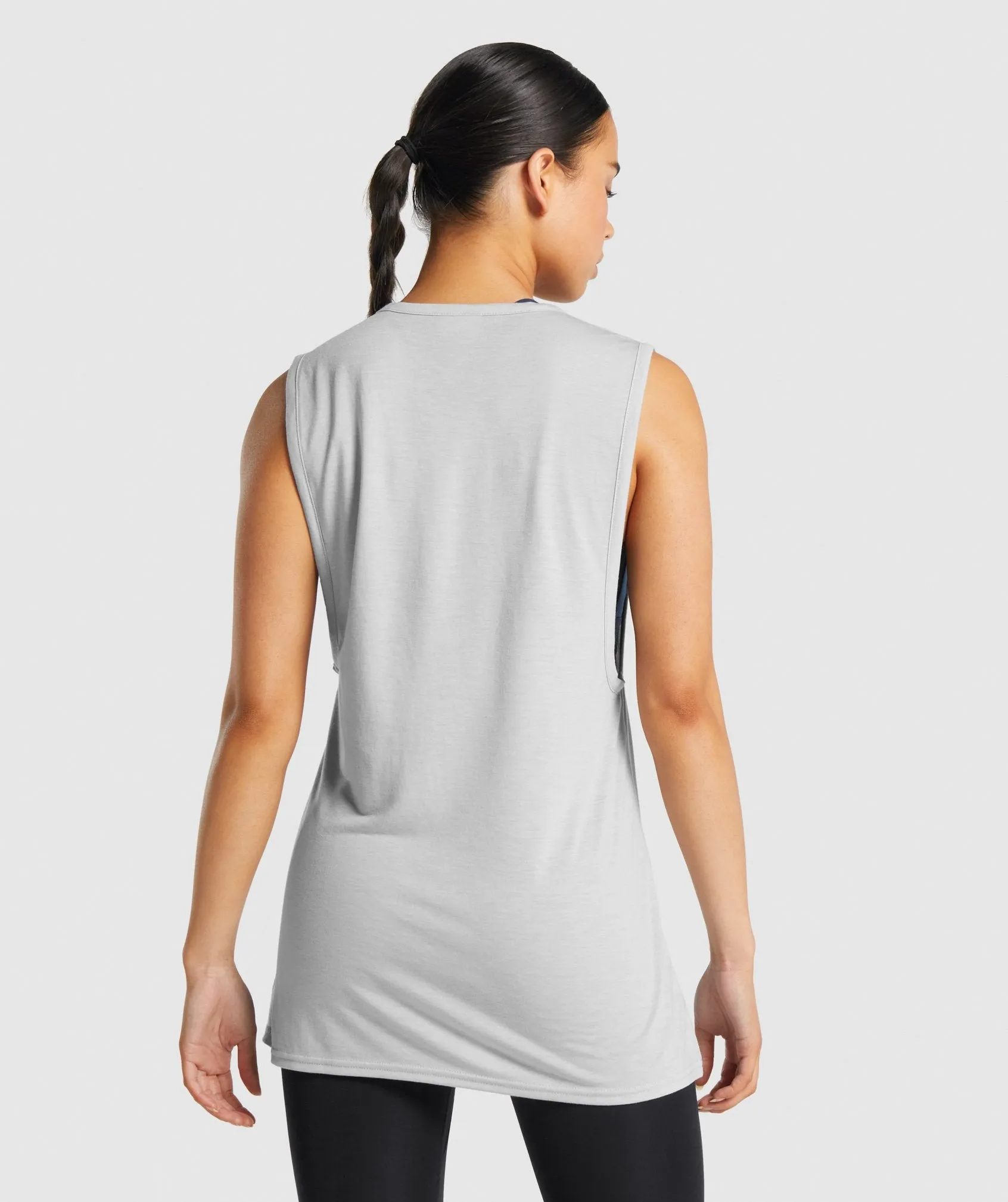 Gymshark Training Drop Arm Tank - Light Grey