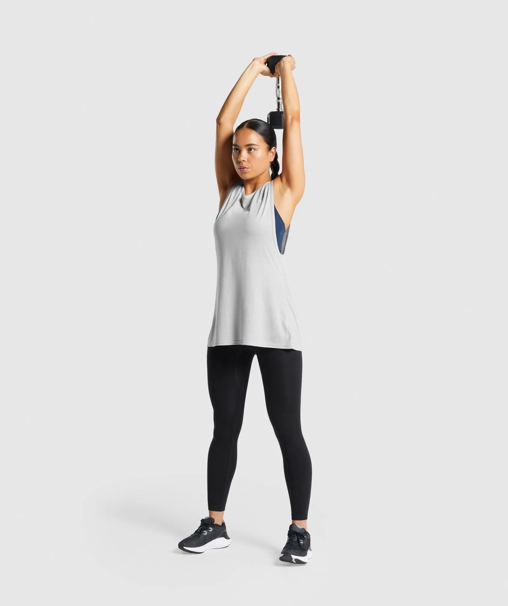 Gymshark Training Drop Arm Tank - Light Grey