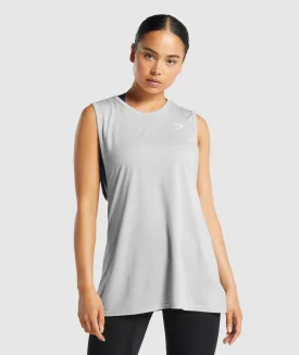 Gymshark Training Drop Arm Tank - Light Grey