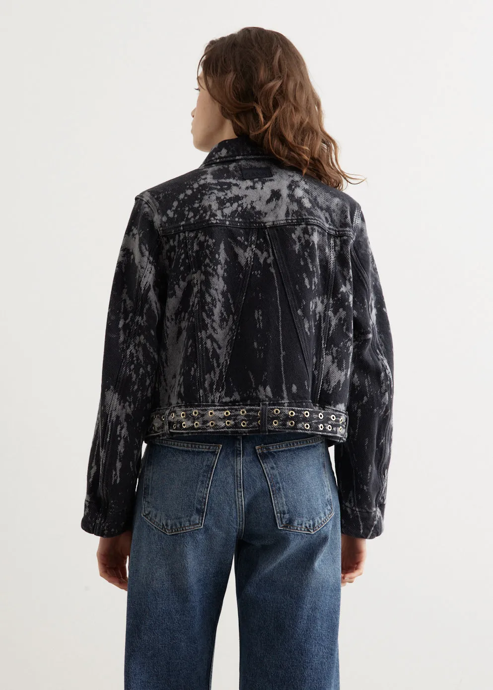 Heavy Denim Belted Jacket