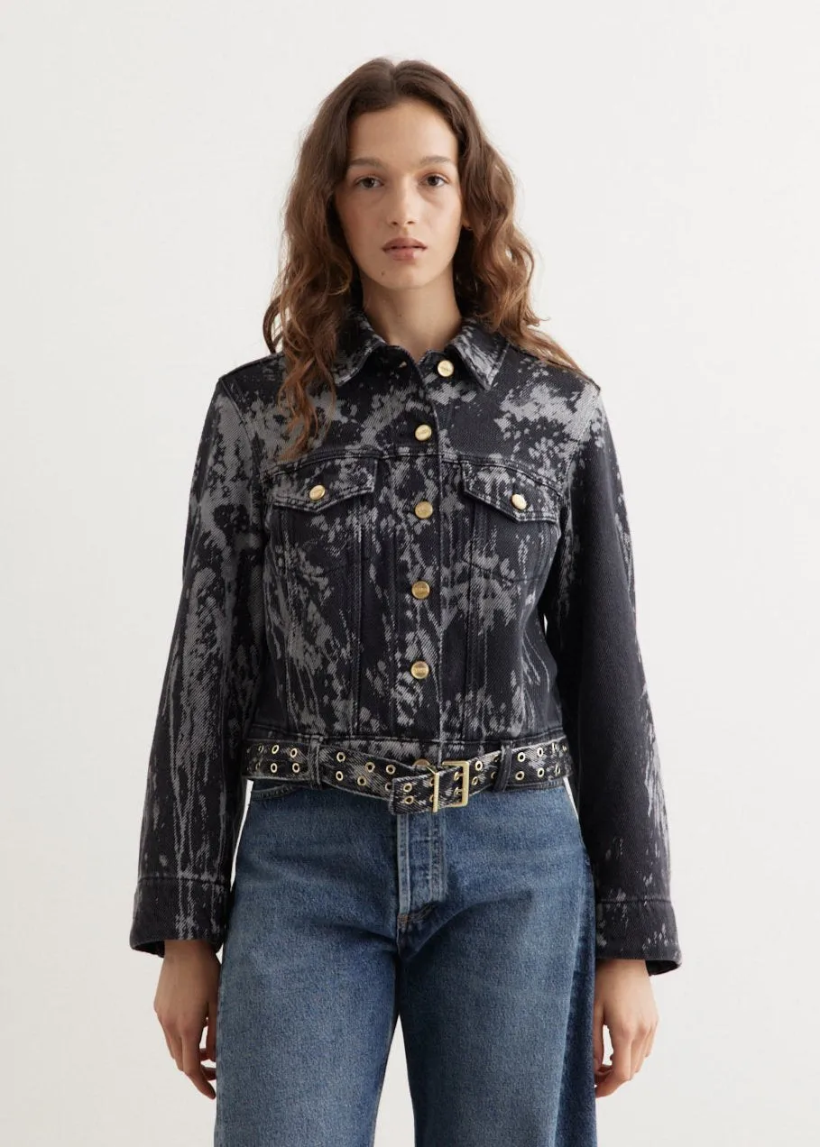 Heavy Denim Belted Jacket