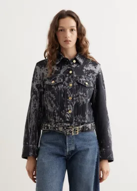 Heavy Denim Belted Jacket