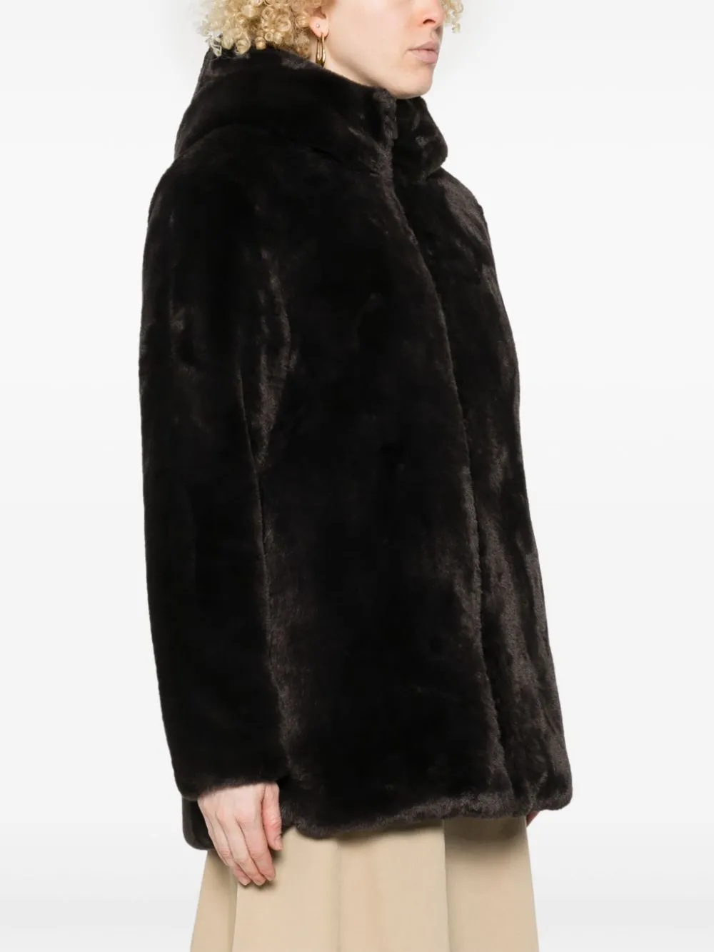 hooded coat