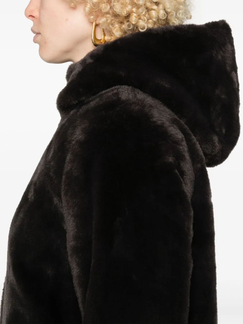 hooded coat