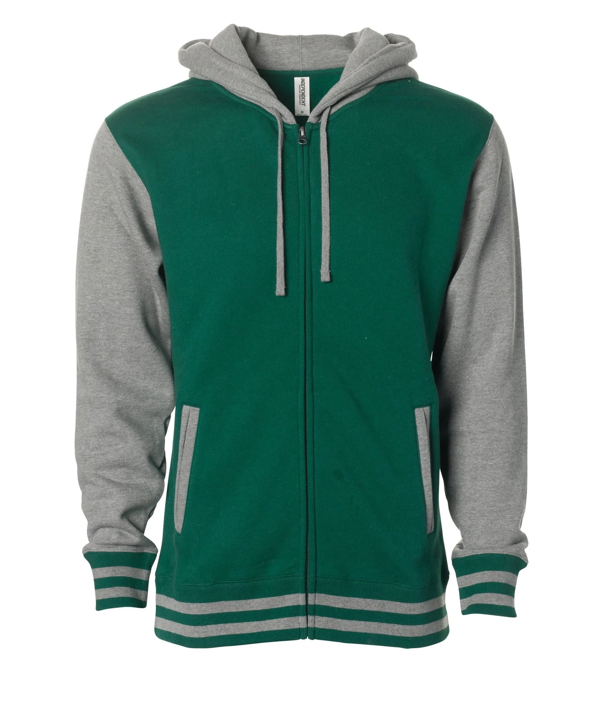 IND45UVZ Unisex Heavyweight Varsity Zip Hood