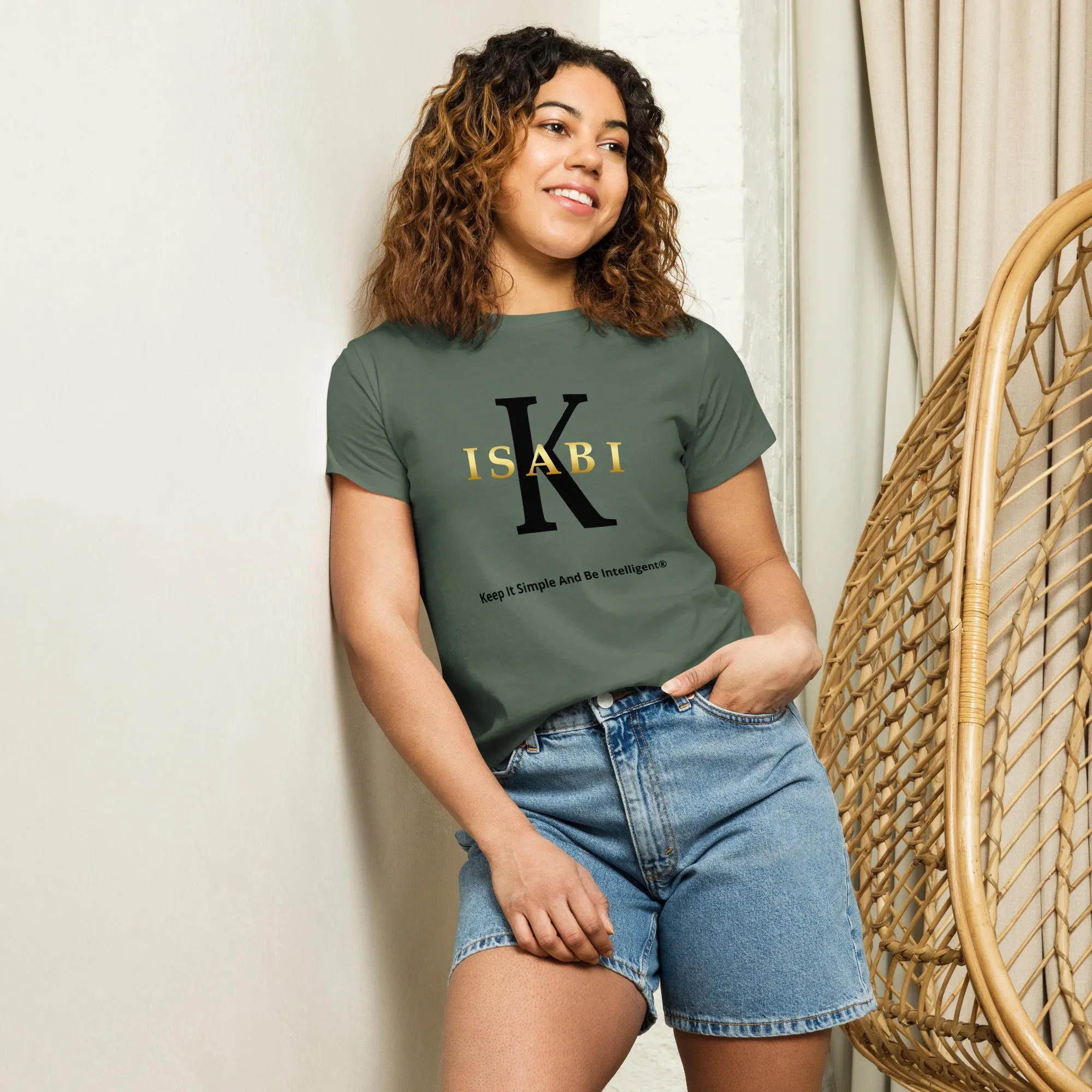 KISABI® Women’s High-Waisted T-Shirt