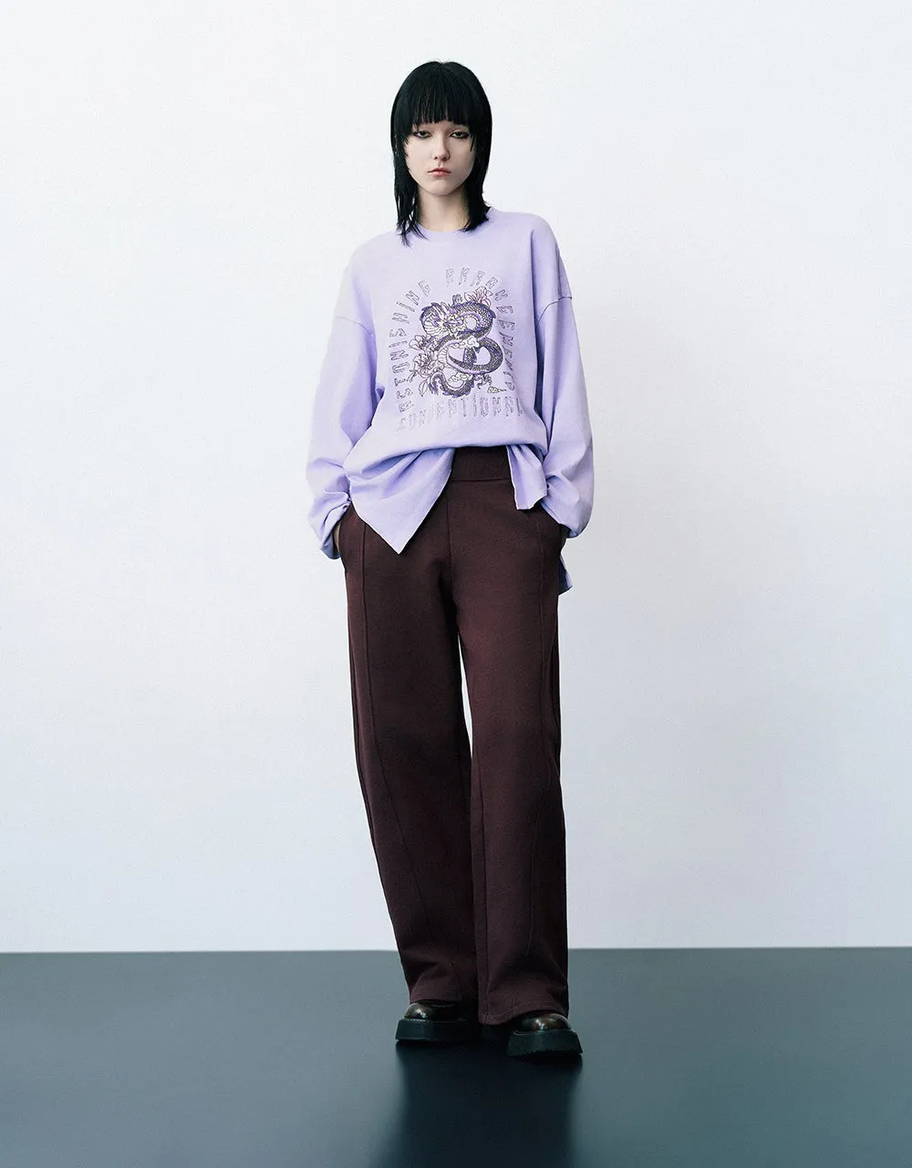 Knitted Wide-Leg Pants