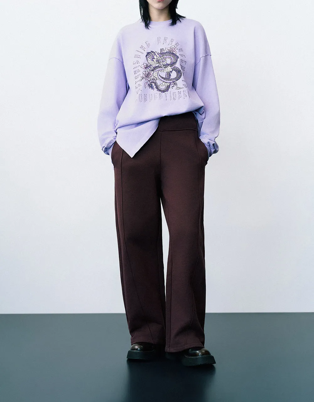 Knitted Wide-Leg Pants