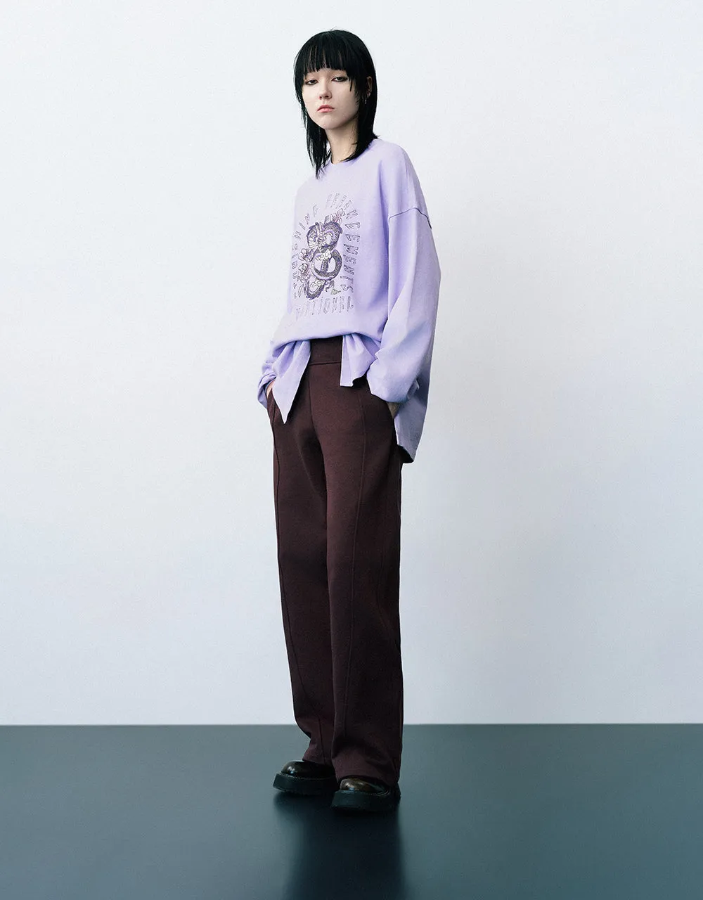 Knitted Wide-Leg Pants
