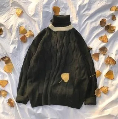 [Korean Style] High-Quality Cashmere Turtleneck Knit