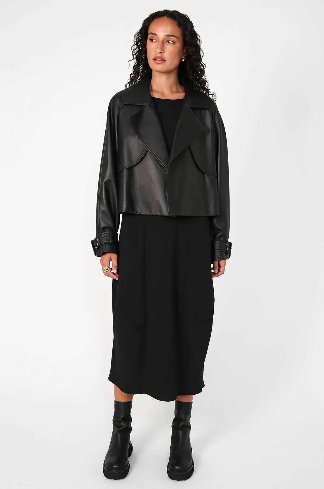 luxe margin jacket / black