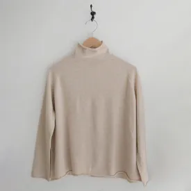Makié Woman Cashmere High Neck Sweater Nude Cream