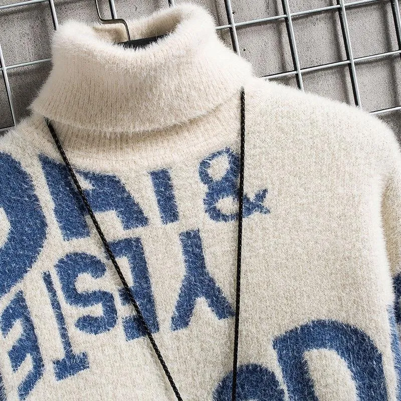 Men's Fall Cashmere Turtleneck Sweatshirt