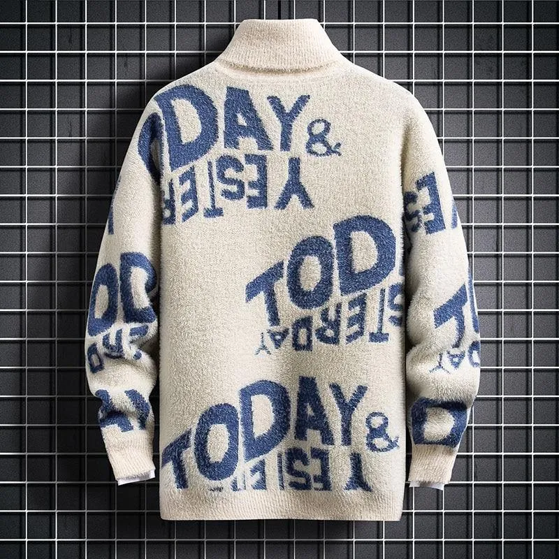 Men's Fall Cashmere Turtleneck Sweatshirt