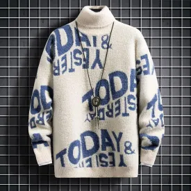 Men's Fall Cashmere Turtleneck Sweatshirt