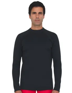 Men's  Thermal Pullover Top - Black