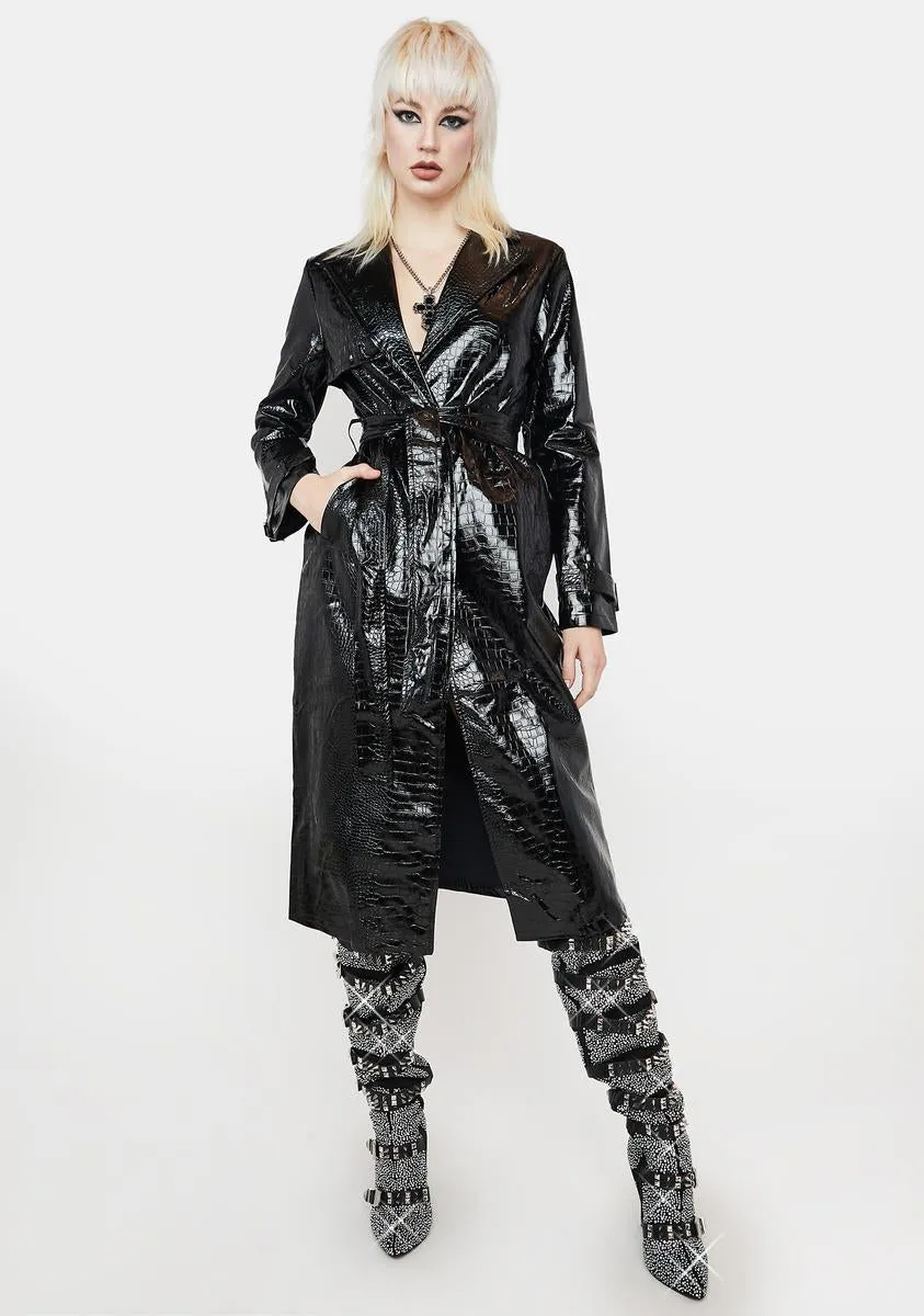 Midnight The Evidence Shows Trench Coat