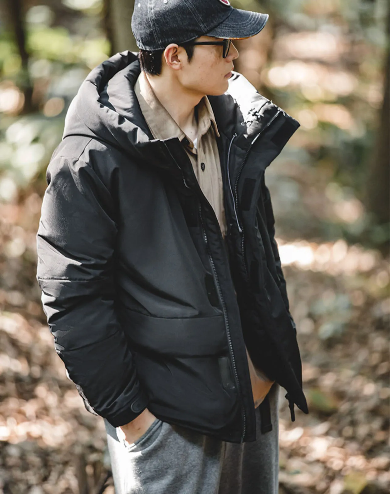 Mountain Stand-Up Collar Hooded Warm And Thick Functional Men's Coat
