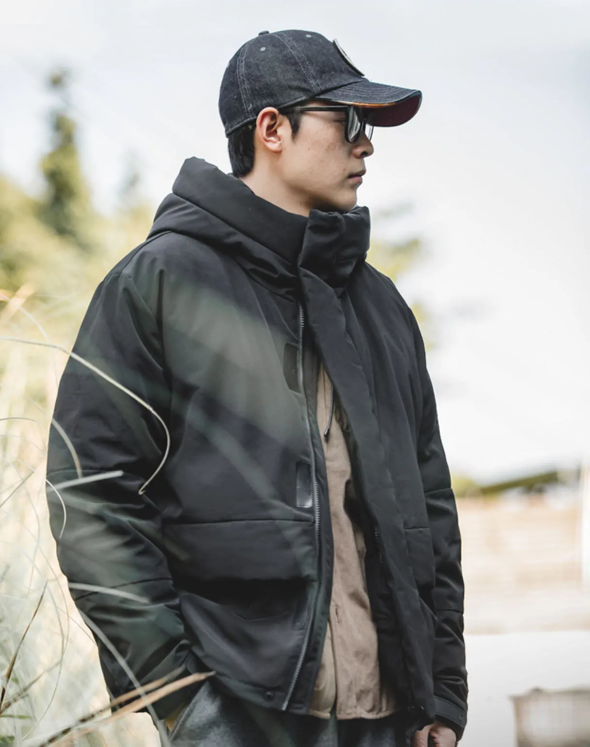 Mountain Stand-Up Collar Hooded Warm And Thick Functional Men's Coat