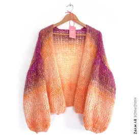 MYPZ Chunky Mohair Gradient Cardigan
