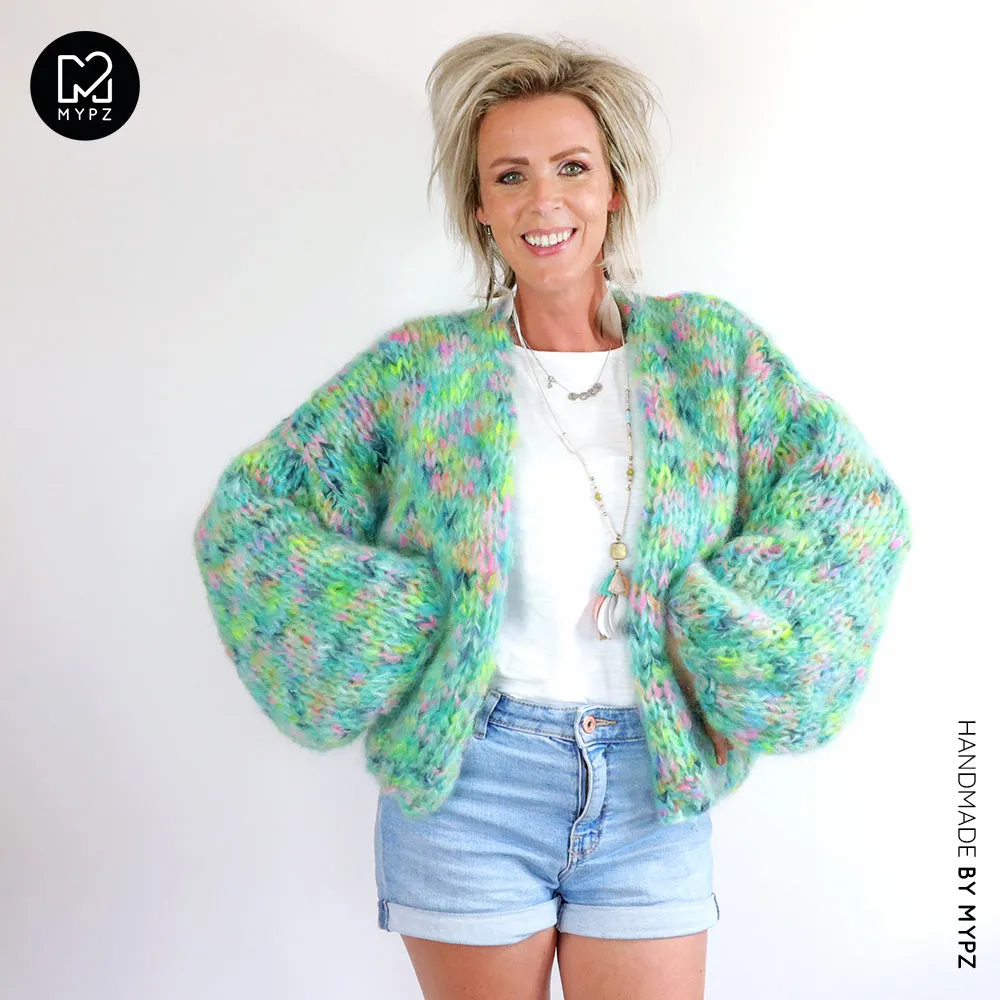 MYPZ Short Chunky Mohair Cardigan Gaia