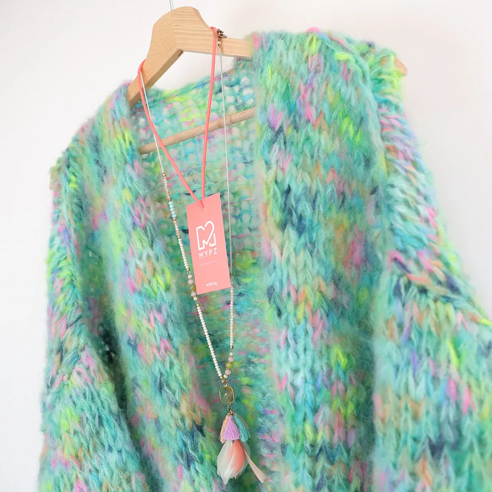 MYPZ Short Chunky Mohair Cardigan Gaia